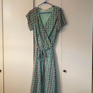 EShakti owl wrap dress 2x/20